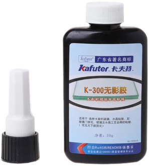 50ml UV Glue UV Curing Adhesive K-300 Transparent Crystal and Glass Adhesive with UV Flashlight