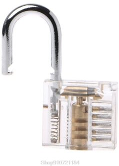50Mm/2 "Transparante Cutaway Sloten Inside View Praktijk Hangslot Zichtbaar View Lock Training Vaardigheid Sloten Keyed Hangslot n09 20