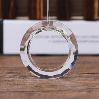 50Mm Crystal Ring Cirkel Overhandigen Crystal Light Ring Kroonluchter Glas Kristallen Lamp Prisms Onderdelen Druppels Hanger Ring
