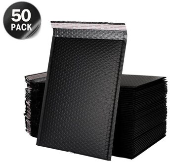 50Pc Bubble Mail Clip Papier Envelop Voering Poly Mail Zelfbenoemde Zwart Mail Mail Clip Envelop Bubble Papier mail Koerier Zak 15*20Cm
