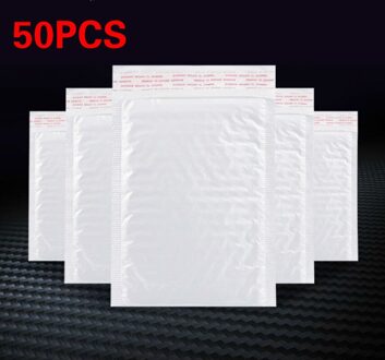 50pc Plastic Wit Schuim Envelop Tas Mailers Padded Envelop met Bubble Mailing Tas Wrap Verpakking Zakken 15*18cm