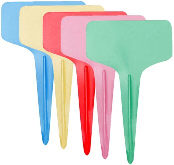 50Pc Tuinieren Label T-Vormige Label Teken Van Potplanten In Binnenplaats Multi Kleur Duurzaam Bloempot label Знак