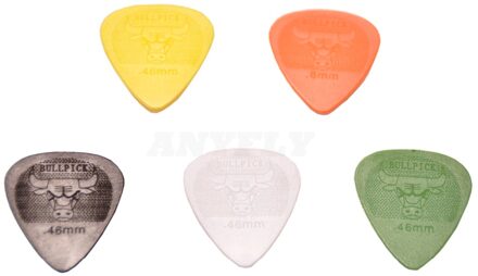 50Pcs 0.46Mm Pom Dunne Dikte Bull Rock Op Picks Vegen Picks Top Akoestisch Elektrische Klassieke Gitaar