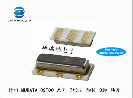 50Pcs 100% En Orginal CSTCC6M00G53-RO 7X3 3-Pin 6M 6Mhz 6.000Mhz Smd Kristal