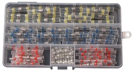 50Pcs /100Pc Waterdichte Afdichting Krimpkous Soldeer Connector Krimp Soldeer Mouw Buis Voor Motorfiets Auto Kabel sluit 50stk