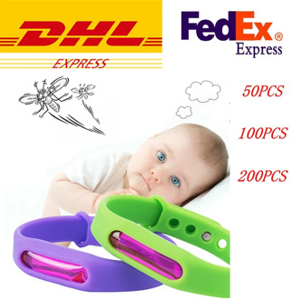 50Pcs/100pcs Mosquito Killer Silicone Wristband Summer Mosquito Repellent Bracelet Anti Mosquito Band Children Insect Killer