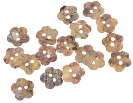 50Pcs 10Mm-25Mm 2-Gaten Diy Ronde Kokosnoot Knoppen Hout Knop Voor Kleding Scrapbooking naaien Accessoires