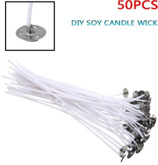 50Pcs 15Cm Kaars Wieken Pre-Waxed Lont Voor Katoen Core Kaarsen Diy Maken Craft Party Kaars Levert