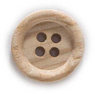 50Pcs 2/4-Gaten Hout Knop Voor Naaien Scrapbooking Kleding Ambachten Jacket Blazer Truien Handwerk Accessoires 15-18Mm 18mm / 4 Hole