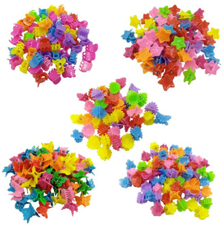 50PCS 2019 Hair Accessories Mini Hair Claws For Baby Multi Colors Plastic Hair Clips Butterfly Design Hair Clamps For Children