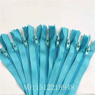 50Pcs (24 Inch) 60Cm Sky Blue Nylon Coil Ritsen Tailor Riool Craft Crafter & Fgdqrs #3 Gesloten Einde