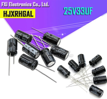 50PCS 25v33uf 33uf25v 5*7 Electrolytic capacitor 25v 33uf 5x7