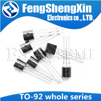 50pcs 2N2222 PN2222 2N3904 2N3906 2N4401 2N4403 2N5087 2N5088 2N5089 2N5401 2N5551 triode TO-92