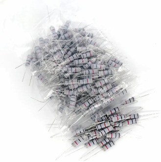 50PCS 2W 5% Carbon Film Resistor 0.1 0.5 1 4.7 10 47 470 560 750 120K 200K 510K 820K ohm Resistance Carbon Film 0.1R - 820K ohm