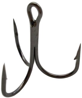 50pcs 35647 High Carbon Steel Treble Vishaken Zwarte Kleine Ronde Gebogen Triple Harde Lokken Lepel Vishaak Maat 2 4 6 8 10 12 14