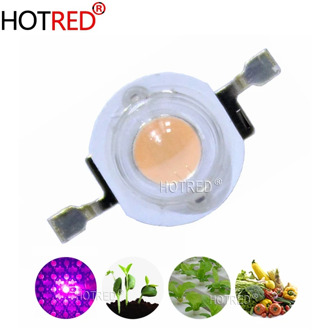 50pcs 3W 45mil 400nm-840nm Hydroponice Full Spectrum led grow light chip High Power Lamp COB Diode Beads for Indoor Plant Growth