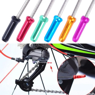 50Pcs Aluminum Bicycle Bike Brake Shifter Derailleur Inner Cable Wire End Caps