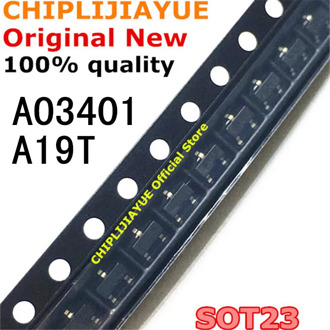 50PCS AO3401 SOT23 A19T SOT-23 SOT23-3 SMD New and Original IC Chipset