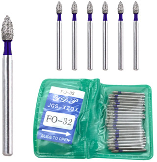 50pcs/Bag Dental Diamond FG High Speed Burs for Polishing Smoothing FO/EX/SI SERIES Teeth whitening tool