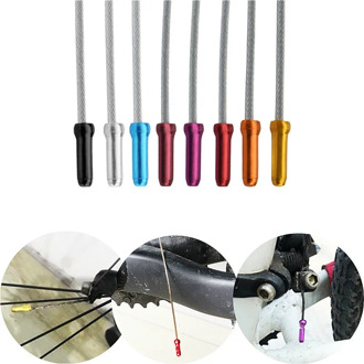 50Pcs Bicycle MTB Brake Wire End Core Caps Cable Aluminum Cover Gear Bikes Parts Cycling Equipments Bicycle Accessory