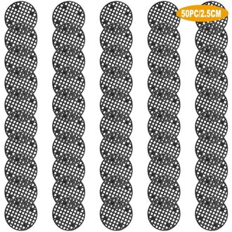 50Pcs Bloempot Gat Mesh Pad 2.5/4.5Cm Ronde Bonsai Pot Bodem Rooster Mat Mesh Drainage Netting gat Screen Home Tuin 2 5mm