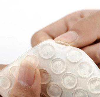 50pcs Cabinet Bumpers Kitchen Thickness Cabinet Self Adhesive Stop Damper Buffer Pad Furniture Hardware Silicon Rubber