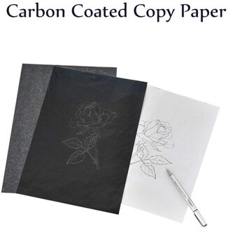 50Pcs Carbon Gecoat Kopieerpapier Schilderen Tracing Papier Graphite Schilderij Schilderij Accessoires Leesbaar Tracing In Voorraad!