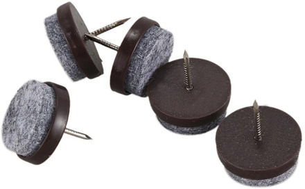 50pcs Chair Leg Floor Felt Pad Skid Glide DIY Nail Protectors 22mm