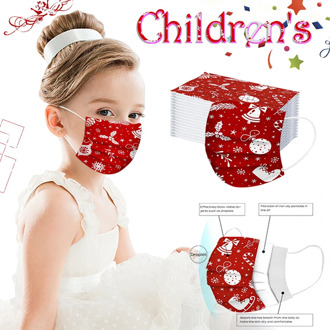 50PCS Christmas Outdoor Face Disposable Medical mask 3 layer Adult Children surgical mask safe Breathable face mouth