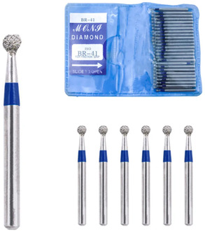 50PCS Dental Diamond FG High Speed Burs BR SERIES for teeth polishing 1.6mm