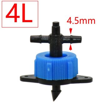 50Pcs Druk Compenseren Druppelaar 2L/4L/8L Steady Flow Dripper Met 2/4-Way Cross Connector Landbouw drip Irrigatie 4L x 2manier