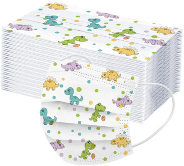 50PCS Face cover Children's mask Disposable Face Mask Industrial 3Ply Ear Loop mascarillas Breathing Filters Cycling Masks