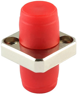50PCS FC Fiber Optic Adapter Type Sample FC Optical Fiber Coupler FC Square Flange FC Connector FC-FC