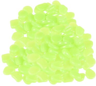 50Pcs Glow in The Dark Tuin Steentjes Glow Stones Rocks voor Loopbruggen Tuinpad Patio Lawn Yard Decor lichtgevende stenen licht groen