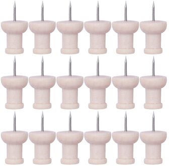 50Pcs Hout Push Pins Geometrische Houten Duim Kopspijkers Decoratieve Pins Voor Kurk Boards Voor Kaart Foto 'S Kalender