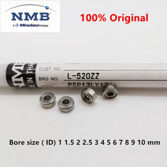 50pcs Japan NMB Minebea miniature bearing Bore size（ID) 1 1.5 2 2.5 3 4 5 6 7 8 9 10 mm high speed ball bearings ABEC-5