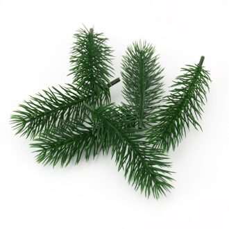 50Pcs Kunstplanten Pine Takken Kerstboom Bruiloft Decoraties Diy Handwerk Accessoires Kinderen Boeket