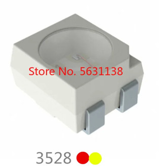 50PCS LAY T67B 3528 bicolor LED Emitting Diode ( amber red + yellow ) light beads plcc-4 2.1V 50mA Reverse polarity wholesale