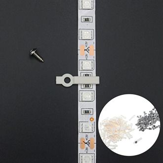 50pcs LED Connector Silicon Clip for Fixing 8mm 10mm PCB Non-waterproof 3528 5050 5630 LED Strip Bracket Clamp with 50pcs Screws
