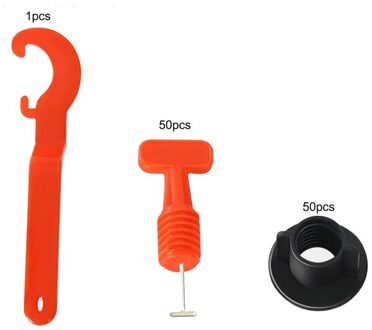50Pcs Level Wiggen Tegel Spacers Tegel Leveling Systeem Leveler Tool Kit Vloeren Wandtegel Spacer Carrelage Locator Spacers Tang