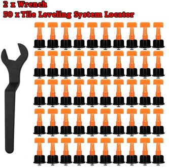 50Pcs Level Wiggen Tegel Spacers Voor Vloeren Wandtegel Positionering Carrelage Tegel Leveling Systeem Leveler Locator Spacers Tang