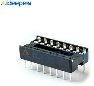 50pcs/Lot 16pin 16-Pins 16 Pins 16P DIP IC Sockets Adapter Solder Type