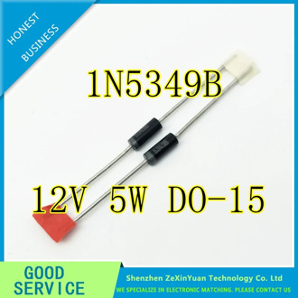 50PCS/LOT 1N5349B IN5349 12V 5W DO-15 IN5349B 1N5349 Voltage regulator diode