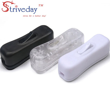 50pcs/lot 304 Switch Halfway Rocker Push Button Rocker Switch High Quality Table Lamp Online Switch Black White transparent