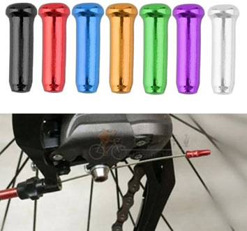 50Pcs/Lot Aluminum Alloy Bike Bicycle Brake Shifter Inner Cable Tips Wire End Cap Crimps Bicycle Accessories For MTB Bike