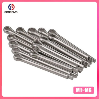 50pcs M1-M2 Cotter Pin U Shape Open Elastic Link Split-Cotter Fastening Pins Zinc Plated Carbon Steel Hairpin Fasteners Pins