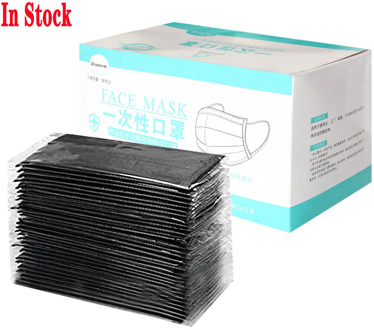 50pcs Mascarilla Desechable Mascarilla Facial Reutilizable Negra Envio Desde España Mascarillas Mascarilla Reutilizable Máscara