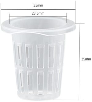 50Pcs Meerdere Size Smetteloos Hydrocultuur Kolonisatie Mesh Pot Plastic Tuin Zaailingen Clone Kwekerij Planten Netto Cup Mand 25 type