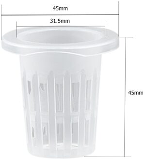 50Pcs Meerdere Size Smetteloos Hydrocultuur Kolonisatie Mesh Pot Plastic Tuin Zaailingen Clone Kwekerij Planten Netto Cup Mand 32 type