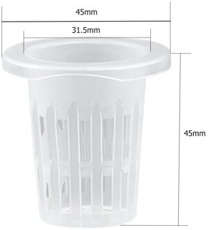 50Pcs Meerdere Size Smetteloos Hydrocultuur Kolonisatie Mesh Pot Plastic Tuin Zaailingen Clone Kwekerij Planten Netto Cup Mand 32 type